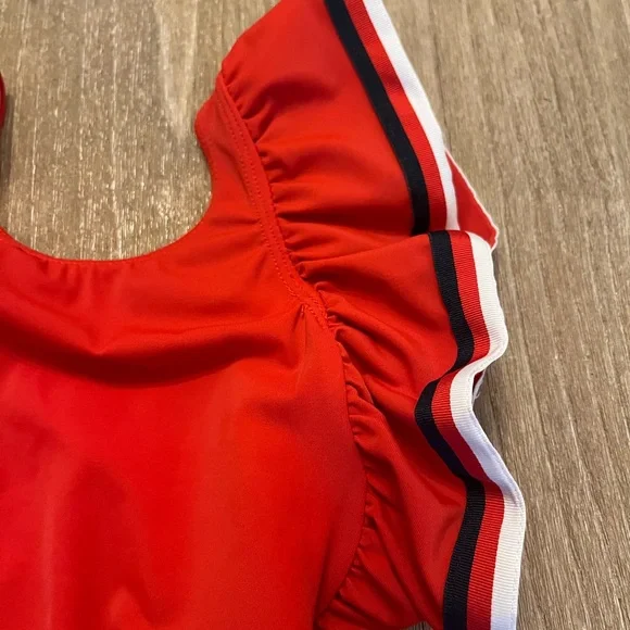 Janie & Jack sailor patriotic red boutique swimsuit for baby girl-12-18 mos - Picture 2 of 6